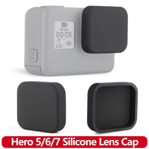 Hero 7/6/5 Silicone Lens Cap Soft Protective Cover Dustproof Len Case For GoPro Hero 7 6 5 Black Act