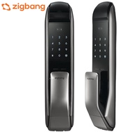 Zigbang ล็อกประตูดิจิตัลอัจฉริยะ SHP-P51เกาหลีดึงจากด้านนอกขึ้น