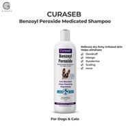 Curaseb Benzoyl Peroxide Medicated Shampoo - Relieves dry itchy skin / Treats Dandruff, Mange, Pyode