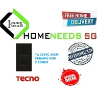 Tecno TA 303VC 30CM Ceramic Hob 2 Zones | Free Delivery