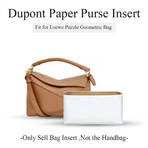 Hot Dupont Paper Purse Organizer Insert Fit for Loewe Puzzle Geometric Bag Inside Storage Bag In Bag