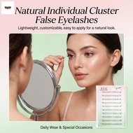 Press On Eyelashes Chinese Style - Transparent Stem Comfortable Lower Lashes