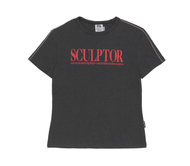 [SCULPTOR] Classic Logo Piping Crop Top