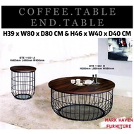 Modern coffee table & end table（1big 1small）
