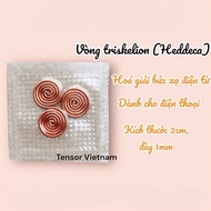 OXY (With anti-oxidant cover) triskelion ring (Heddeka) neutralizes EMF electromagnetic radiation fo
