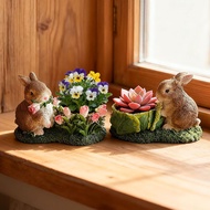 Creative Creative Cute Simulation Bunny Cartoon Succulent Flowerpot Balcony Garden Decoration Decora