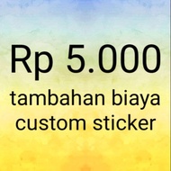 Custom request sticker cutting / decal Rp. 5,000