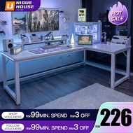 L Shape Gaming Table 180CM Corner Desk Meja Komputer White Computer Table Study Table Meja Belajar L