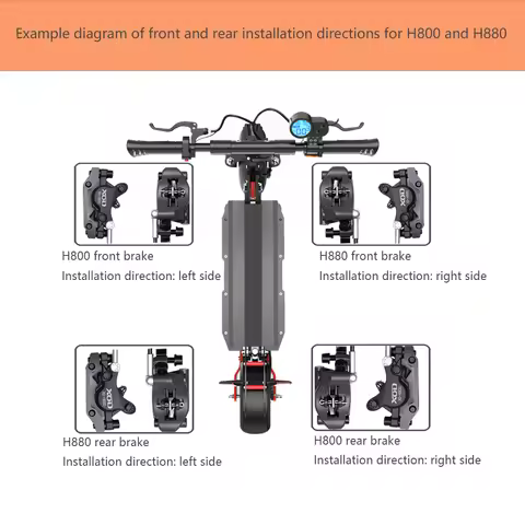 XOD H800/H880 Electric Scooter Hydraulic Disc Brake for KUKirin G2 Master G2 MAX G2 PRO2025 Electric