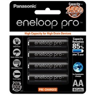 (READY STOCK)(OEM)Panasonic 4xAA Eneloop Pro 2550 MAh battery (Made In Japan) 1 to 1 exchanges warra