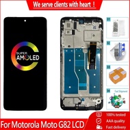 Original 6.6" AMOLED LCD For Motorola Moto G82 LCD Display Touch Screen Digitizer Assembly Replaceme