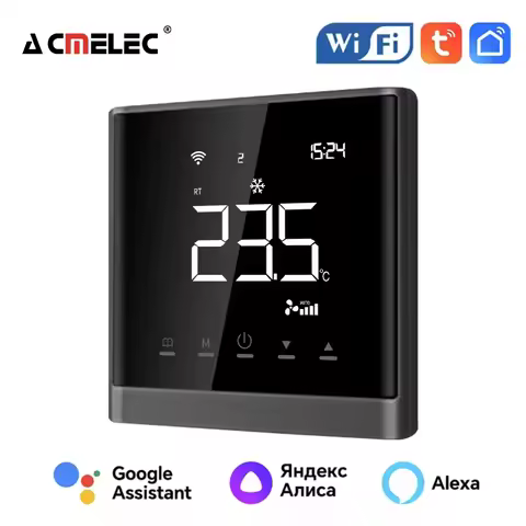 Smart Life Air Conditioning Wifi Fan Coil Unit (FCU) Modbus Thermostat Tuya Smart Life APP RS485 Com