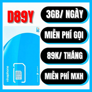 Sim 5G Vinaphone Gói D89Y - VD89P - D79P - FCLUB Đăng Kí Theo Tháng - Miễn Phí Nghe Gọi + 3GB/Ngày D