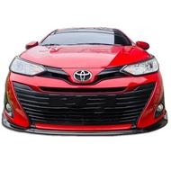 ♞,♘XHQP-FS006 Front Bumper Lip Chin Diffuser Matte Black for TOYOTA Vios 2014-2021 Gen3 and Gen4 Pr