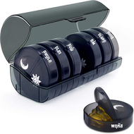 Pill Box Portable Pill Box 10-Grid Pill Case Pill Conner Pill Organizer 7-Day Portable Pill Case Tra