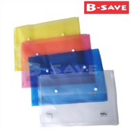Size A4+ / Size F4+ Button Clear Document Holder Expended / Paper Document File DH-F218/F219
