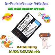 14.8Wh 7.4V 2000mAh D-LI90 Battery for Pentax K52S K3 K32 K33 K1 K01 K7D 645D Camera Batteries