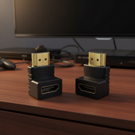 4K HD HDMI Male to Female Extender Adapter 90 Degree Upward for Monitor TV  Penyambung Penyesuai HDM