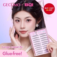 GECOMO Glue-Free 5D Baby Curve Lashes - 10 Rows, Large Volume, Removable Eyelash Book