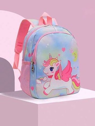 Bolso De Hombro De Unicornio De Jardín De Infantes De Dibujos Animados, Lindo Unicornio, Mochilas Escolares De Moda Para Niñas