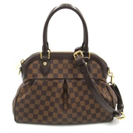 LOUIS VUITTON Trevi PM 2way 單肩手提包 N51997 Damier Ebene 二手 LV 女士