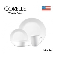 Corelle® Livingware Winter Frost White Dinnerware Set 16-Piece Set Makan Corelle Putih