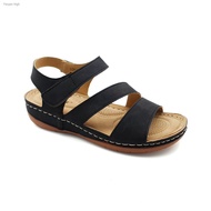 flip sandal๑☼■XES Ladies LCKL6052 Strap Comfort Sandals (Black, Pink)