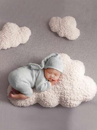 嬰兒攝影3入組雲朵造型枕頭道具