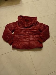 Sisley 棗紅色羽絨外套