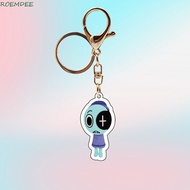 ROEMDEE Game Dandy's World Keychain, Shelly Funny Dandys World Pendant, Sprout Pebble Cartoon Scraps