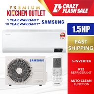 【Installation】Samsung 1.5HP S-Inverter R32 Air Conditioner AR13AYHZBWKNME | Auto Clean | Anti-Bacterial Filter | Samsung Aircond Inverter Air Cond Samsung 1.5HP Inverter Air Cond Penyaman Udara