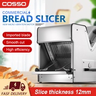 COSSO Square Bag Slicer Commercial Bread Slicer Bread Slicer Toast Slicing Machine 12MM