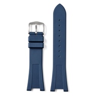 12x25mm For Citizen AW0130-85X/A/Z Fluororubber FKM watch strap Stainless steel buckle bracelet watc