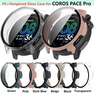 Tempered Glass Case for Coros Pace Pro Smart Watch Protective Cover Bumper for COROS PACE Pro Screen