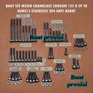 SUZUKI MESIN Engine Block Bolt Set Shogun 125R SP FD Stainless Steel L Key