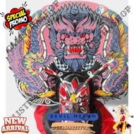 [Drs] New Stock Children's Toys | Jumbo Children's Barongan with Wooden Pattern Sponge DEVIL - Kinde