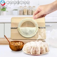 JESTINE Dumpling Maker, Manual Imitation Dumpling Mold, Kitchen Accessories Wood DIY Ravioli Mould Pastry