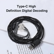 TRN A1 Earphone Upgrade Cable QKZ KZ C Pin S Pin 3.5mm Type C Wire for KZ TRN CCA QKZ EDX PRO Castor