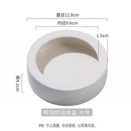 柴灣水中情 白陶瓷麥皮蟲加強防逃食盆大號12.5x4cm  #RX-154