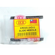 MODENAS KRISS SLIDE NEEDLE ADJ ADJUSTABLE JARUM SLIDE CARBURETOR CARB 1SET BRAND IKK MADE IN TAIWAN 