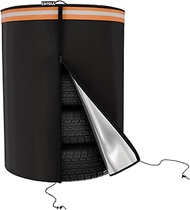 Large Tyre Cover, Diameter 84 cm x Height 120 cm, Tyre Bag, Robust 420D Waterproof and Sun Protectio