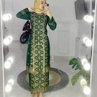 BAJU WANITA BATIK SONGKET PALEMBANG/BAJU KONDANGAN WANITA SET KURUNG SONGKET