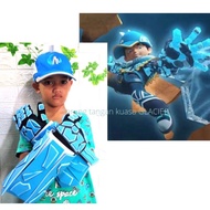 GANTUNGAN Boboiboy Glacier Power Gloves/ boboiboy Glacier Hats bonus Latest Bag Hangers