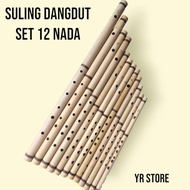 alat musik suling dangdut 1 set suling bambu 12 biji suling