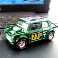 Custom Morris Mini 77 Green Rubber Tires Base Besi Ban Karet Mr Bean Cooper Hijau Hw Hot Wheels Hotw