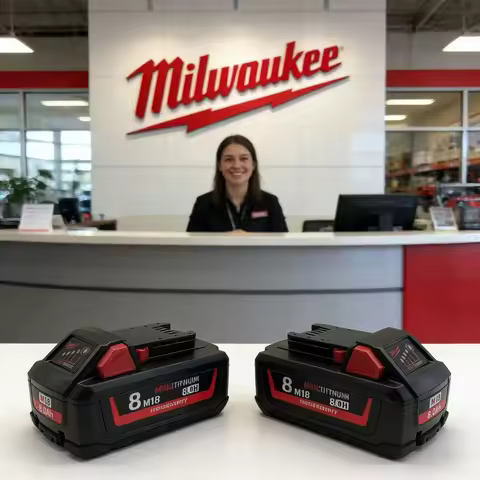 speciality stores Milwaukee Power Tool Battery 5Ah 6Ah 8Ah 12Ah Rechargeable Lithium Battery with Ov