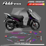 SUZUKI ADDRESS STRIPING STICKERS - MOTORCYCLE STRIPING STICKERS ADDRESSSUZUKIS MOTORCYCLE STICKERS L