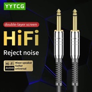 YYTCG Aux Guitar Cable Jack 6.5mm to 6.5mm Audio Cable for Guitar Mixer Speaker Stereo Jack 6.35mm Aux Cable 1m 2m 3m
