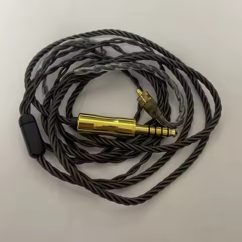 MMCX HiFi Headphone Upgrade Cable, Black Braided, 3.5/4.4mm High Fidelity Audio Replacement Cord for