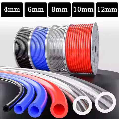 10M/20M/50M/100M Air Hose Pneumatic Tube Pipe Pu Hoses 4mm 6mm 8mm 10mm 12mm For Compressor Polyuret
